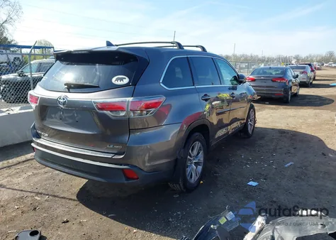 2016 Toyota Highlander Le Plus V6 из США, поврежденный, VIN 5TDBKRFH5GS290585